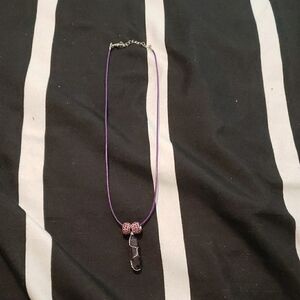 Purple Beaded Necklace